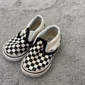 Vans Black and White Checkerboard Sneakers